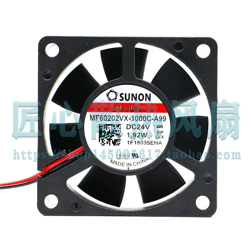 Original SUNON MF60202VX-1000C-A99 6020 24V 1.92W High Airflow Fan for Electronic Equipment Cooling