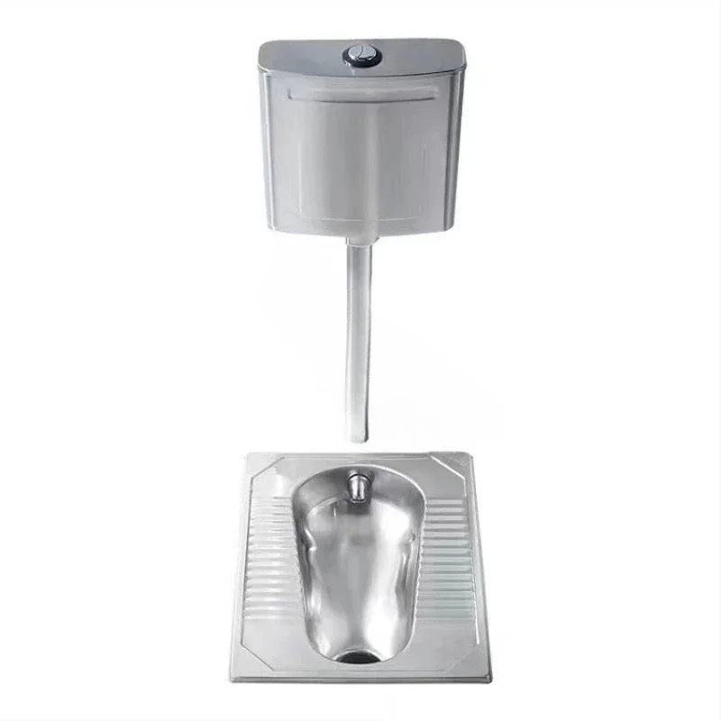 304 stainless steel integrated front row squatting and flushing, school toilet renovation, prison detention center squatting pit