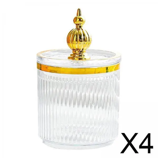 

Органайзер для хранения косметических подушечек, прозрачная канистра для ванной комнаты, коробка для макияжа, шарики и аксессуары для тампонов для макияжа