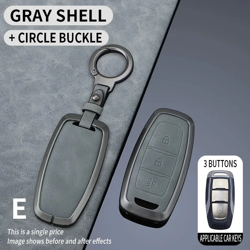 Zinc Alloy Car Key Case for dongfeng DFSK Paladin Ruiqi Rich 7 Pickup Truck Keychain Remote Cover Bag Shell Fob Accessories