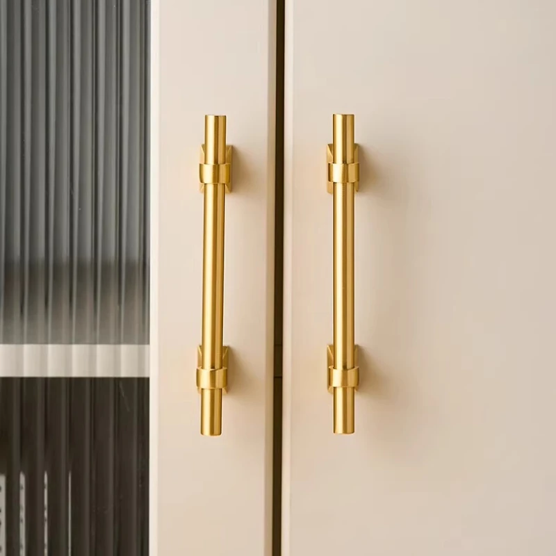 Antiker Bronze Massivmessing Schrankgriff und Knopf T-Form Schlafzimmer Küche Schrankgriffe Schubladenknöpfe Hardware / Schubladengriffe – Detail 3