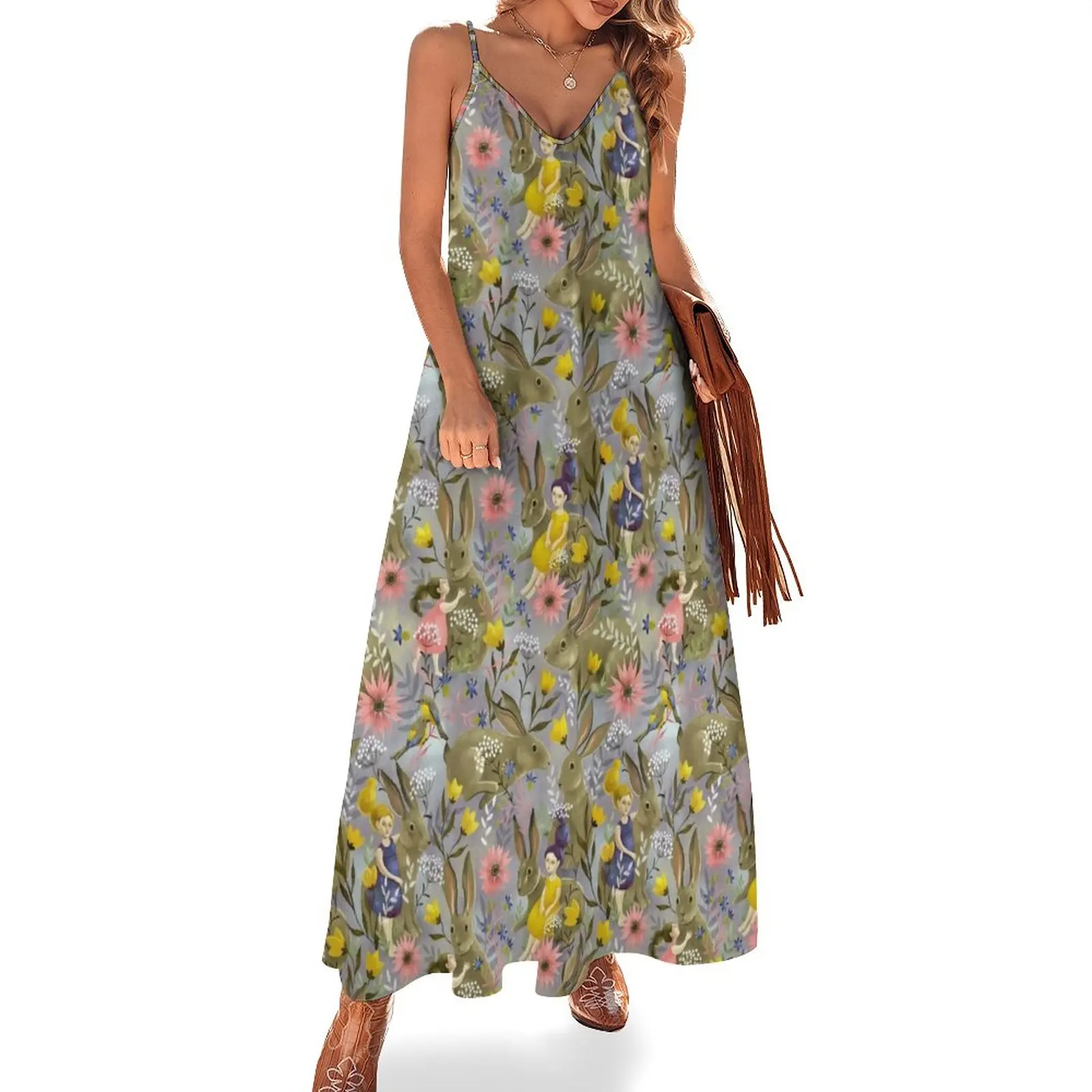 

Spring garden 2020 Sleeveless Dress womens clothing women's summer jumpsuit Women's long dress Woman's evening dress