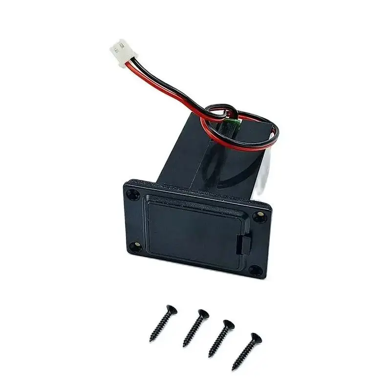 Active Bass Guitar Pickup 9V Battery Boxs 9 volts Battery Holder/Case/Compartment Cover with 2 Pin Plug and Cable Contacts