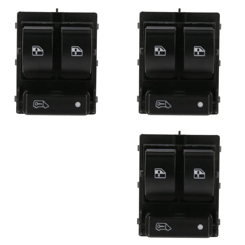 NEW HOT in Stock-3X Window Triple Control Switch For Fiat Ducato Citroen Jumper Peugeot Boxer 735421419