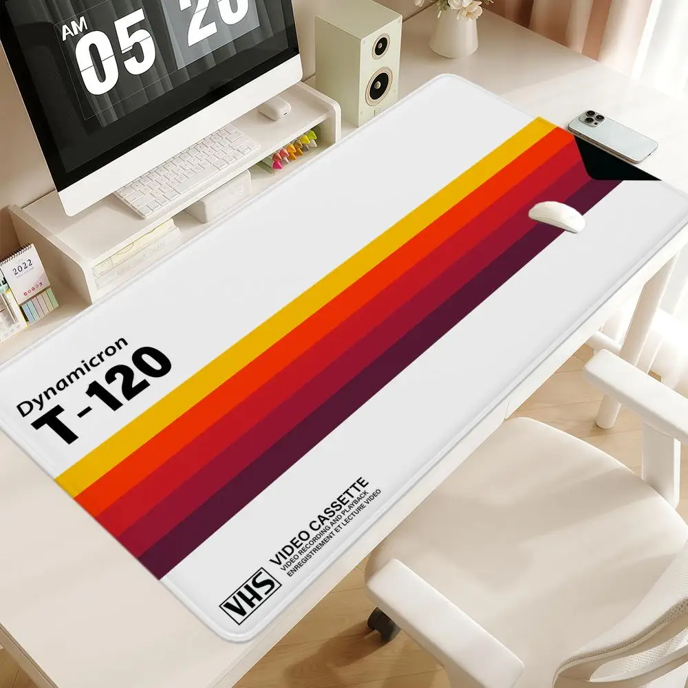 

Retro Video Cassette Polaroid Video Mouse Pad 1000x500 XXL Large For FPS eSports Gaming Non-slip Office Keyboard Mats Desk Mat