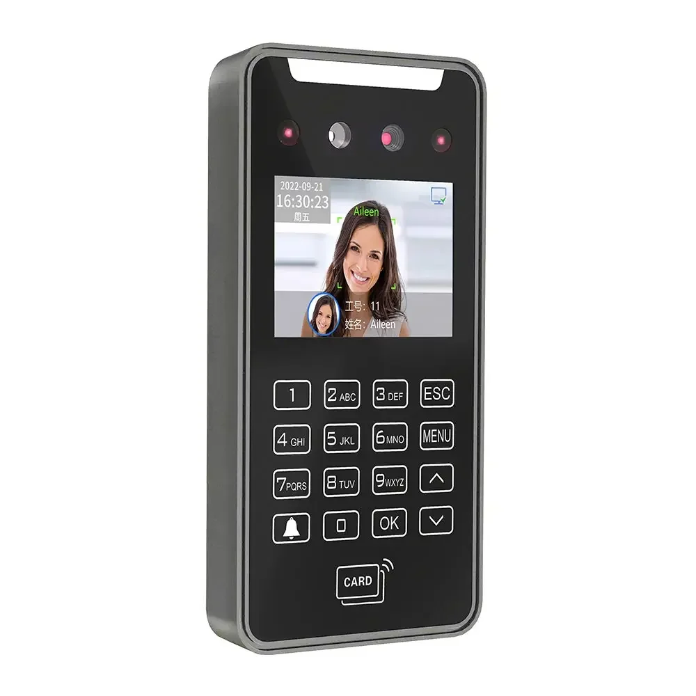 Cloud biometric AI Keypad face recognition time attendance employee access control machine