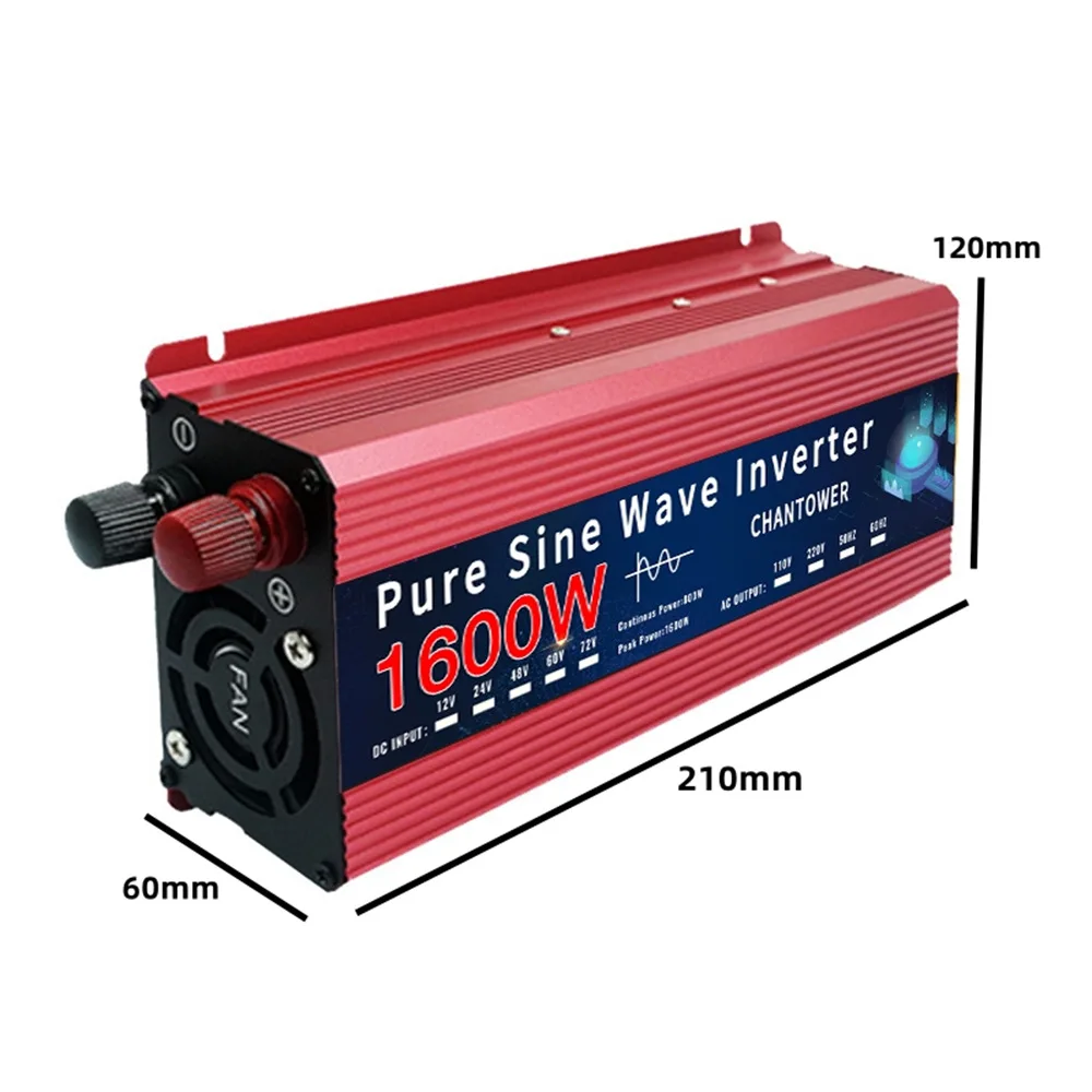 Pure Sine Wave Inverter Input 12V 24V Output 220V Peak 1000W 1600W 3000W DC To AC Power Voltage Converter Car Power Inverters