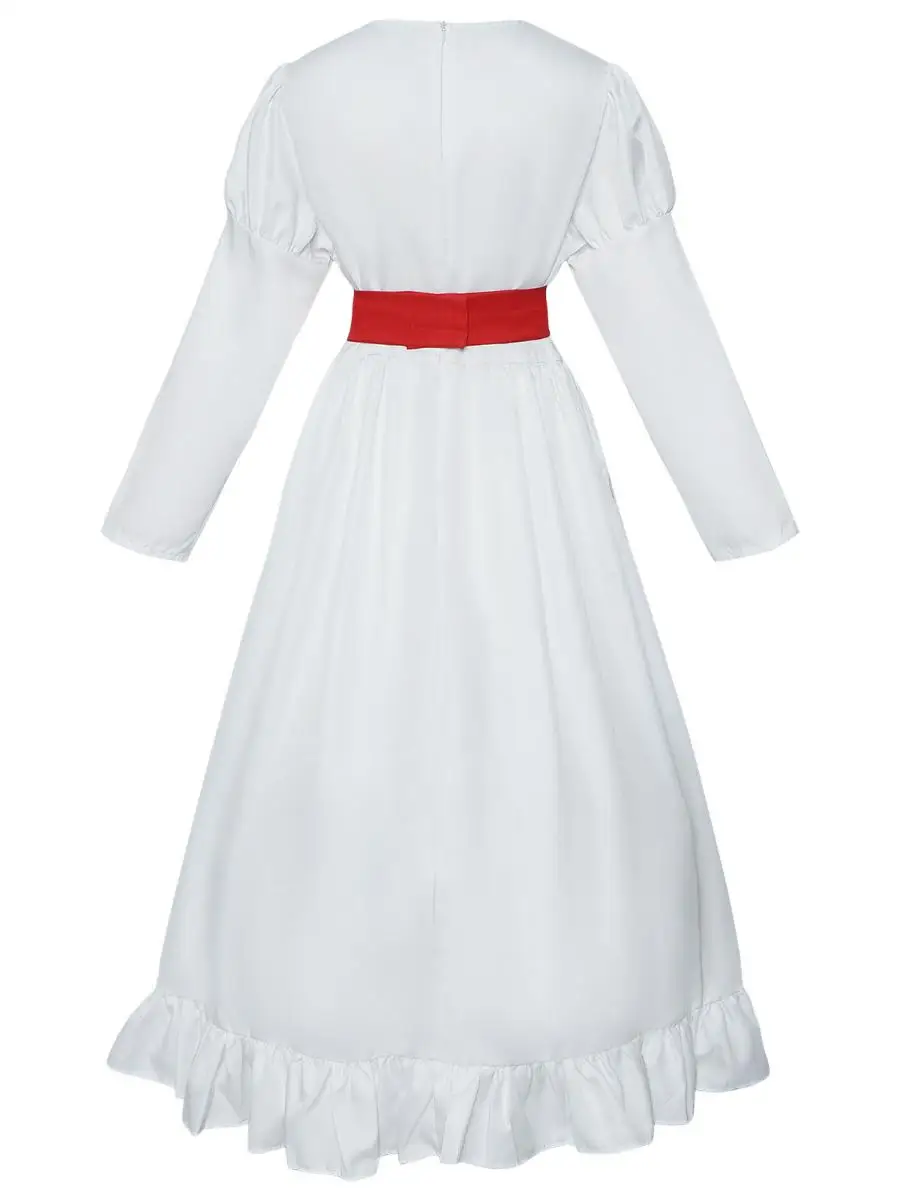 

New Anna Bella loween White Dr Cosplay Stage Performance Costume Women's Faion Spring Season Elastic Fiber Clothing
