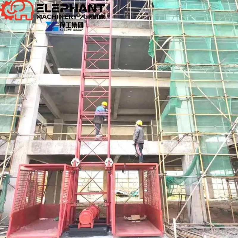 Concrete Lifter Machine For Building Lift Chain Electrical Material Lifter Crane Hoist Elevator Construction Lift Elevator