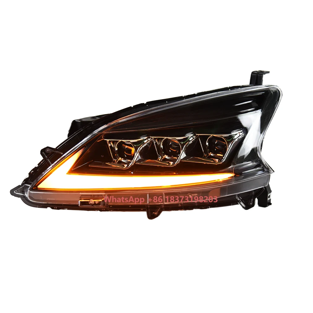 

Car Front Lamps for Nissan Sylphy Sentra 13th 2012-2015 Auto Headlights Assembly Upgrade LED 3 Projector Lens Tool Accessories