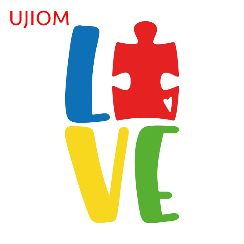 UJIOM Adult Autism Puzzle Scratch Proof Wall Sticker Popular Premium Unique Decal Suitable For Wardrobe Vestibulec Decor