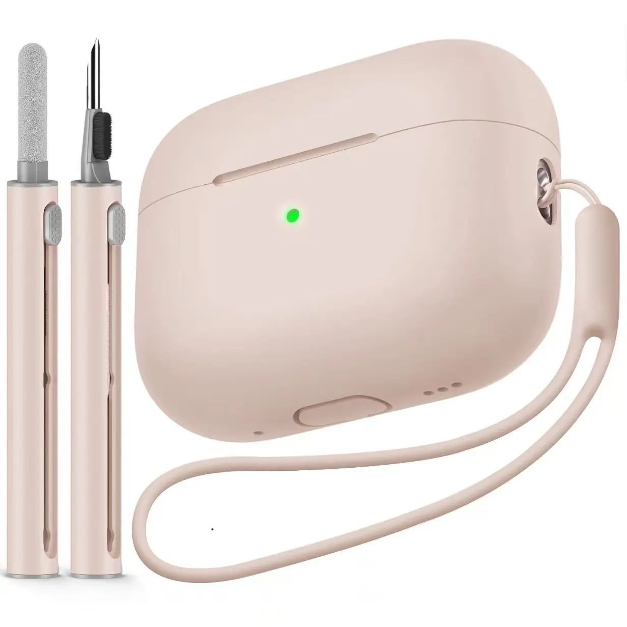 Für Airpods Pro 2 Schutzhülle mit Reinigungsset Weiche Silikon-Schutzhülle für Apple Airpods Pro Generation