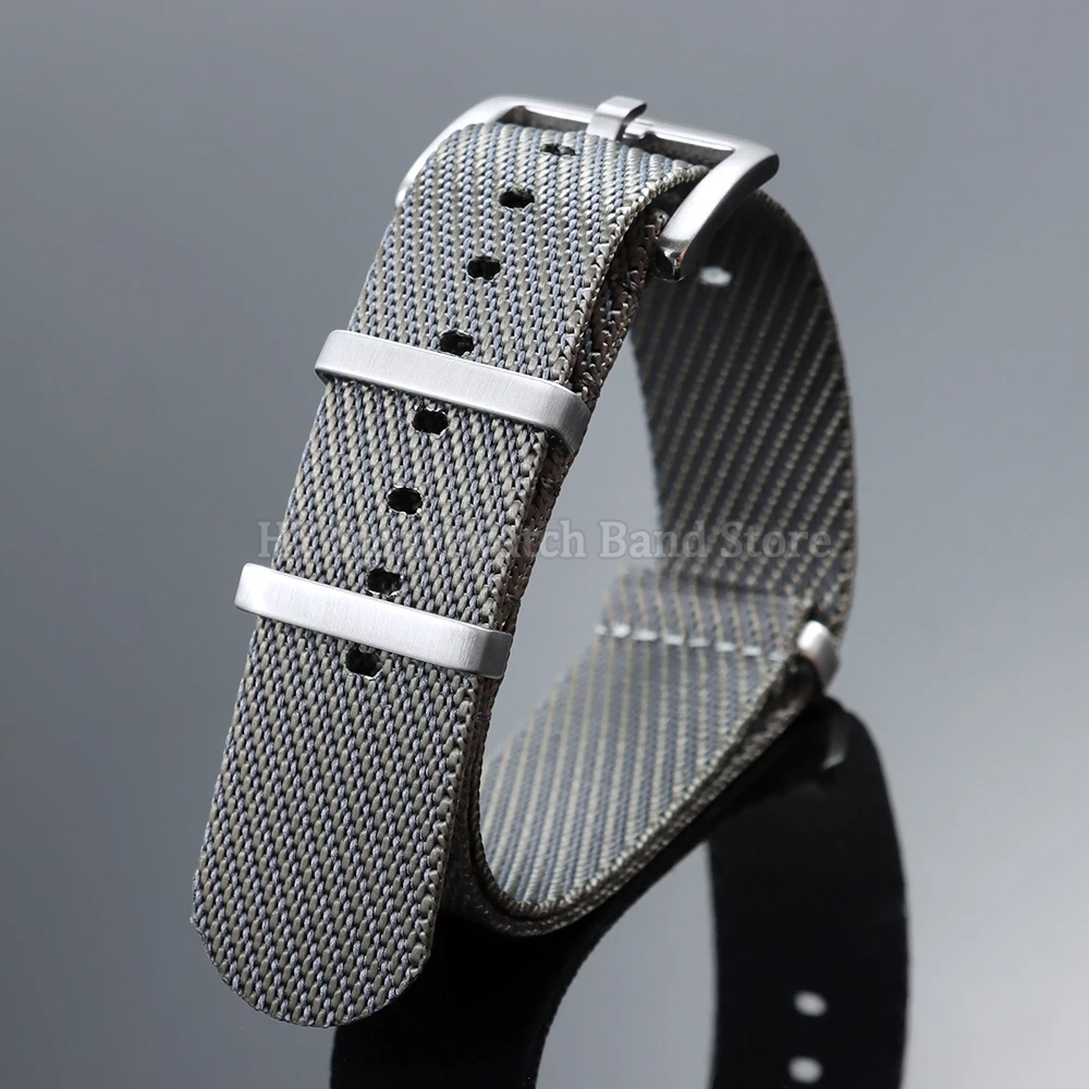 Hochwertiges Nylon-Uhrenarmband für Omega Seamaster 007 für Samsung für Seiko Militär-Armband 20 mm 22 mm weiches Nylon-Armband