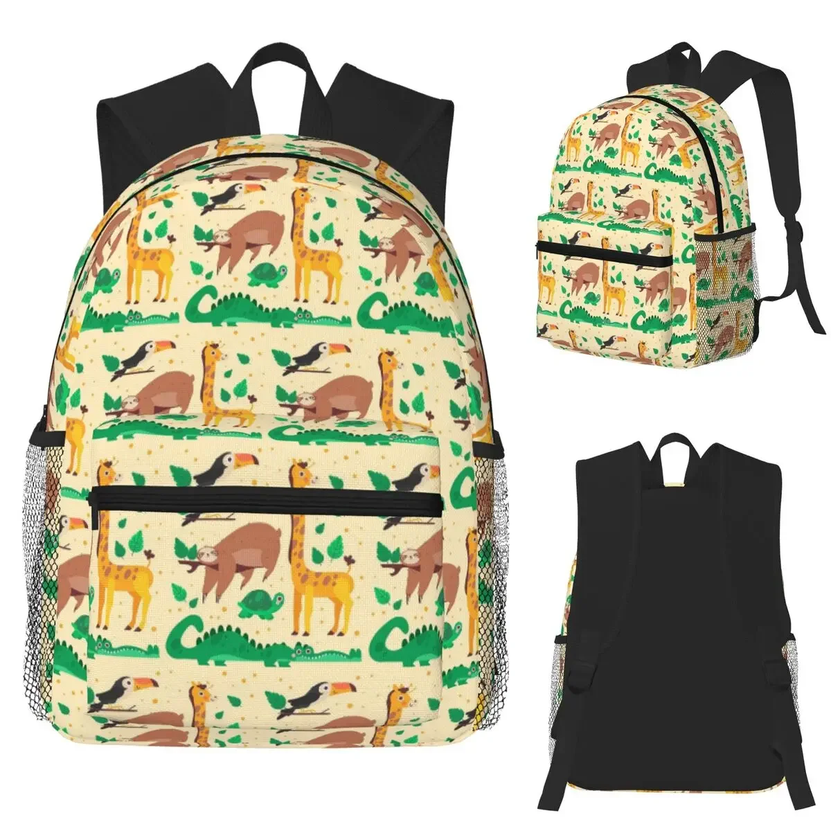 

Cartoon Animals Student Backpack School Bag Hiking Travel Daypack for Men Women Fashion Bookbag Shoulder Bags