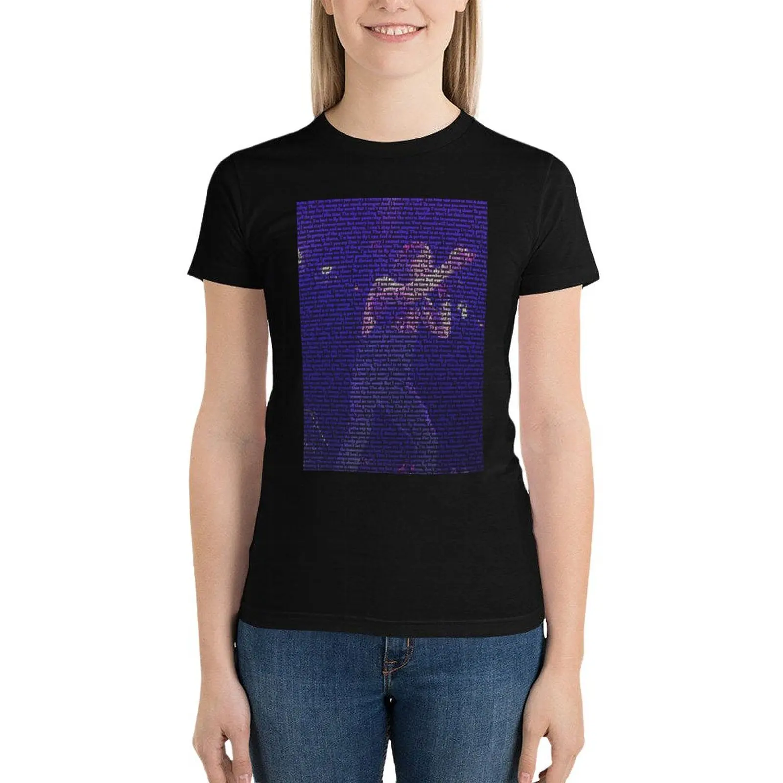 Myles Kennedy wordart T-Shirt animal print shirt for girls Short sleeve tee korean fashion oversized t shirts for Women