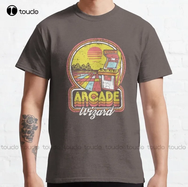 New Arcade Wizard Classic T-Shirt Black Tshirts Shirts For Men S-5Xl Cotton Tee Shirt shirt Unisex