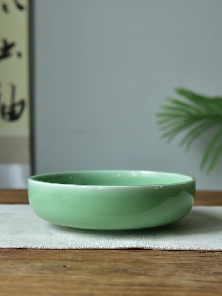 

Han Qing Tang Longquan Qini Noodle Bowl Large Size Simple Home Salad Soup Bowl Porcelain round ape Cerc Bowl for Everyone