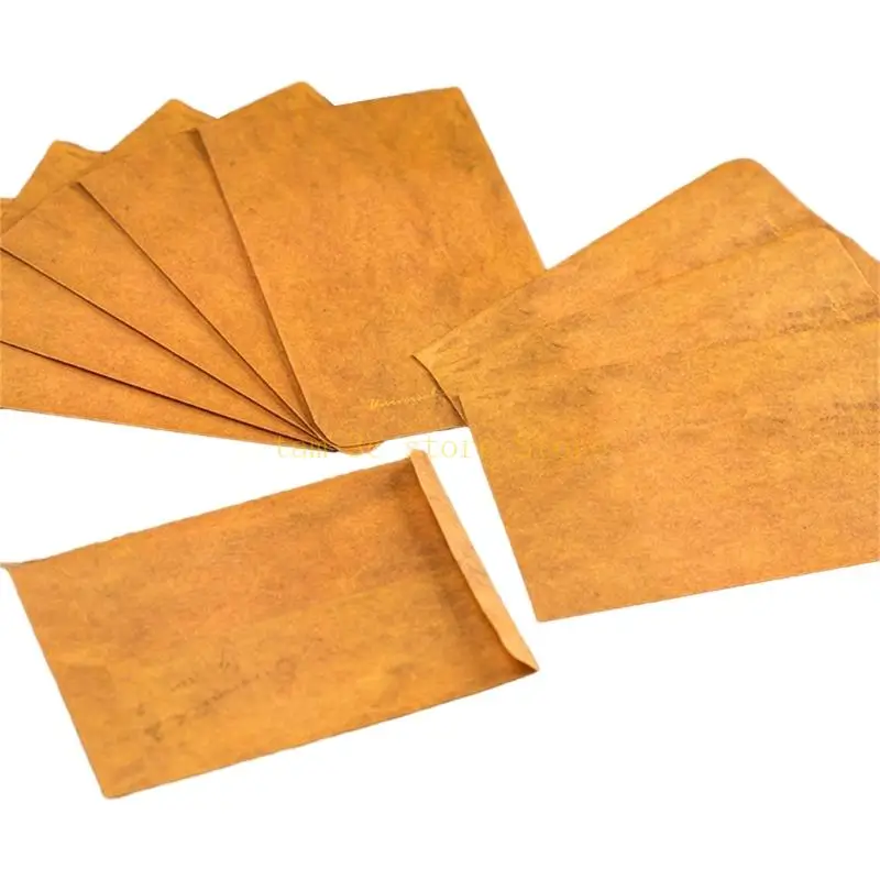 100x Krafts Paper Envelopes Old Design Paper Envelopes Antique Envelopes D0UA