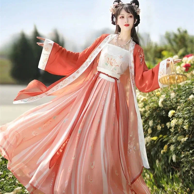 

Women Hanfu Dress Traditional Chinese Cloth Outfit Ancient Folk Dance Stage Costumes Oriental Fairy Princess Cosplay