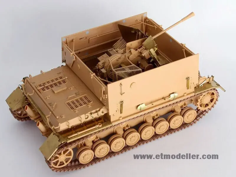ET Model E35-004 1/35 WWII German Flakpanzer IV Möbelwagen Detail Up Set Etching - Image 3