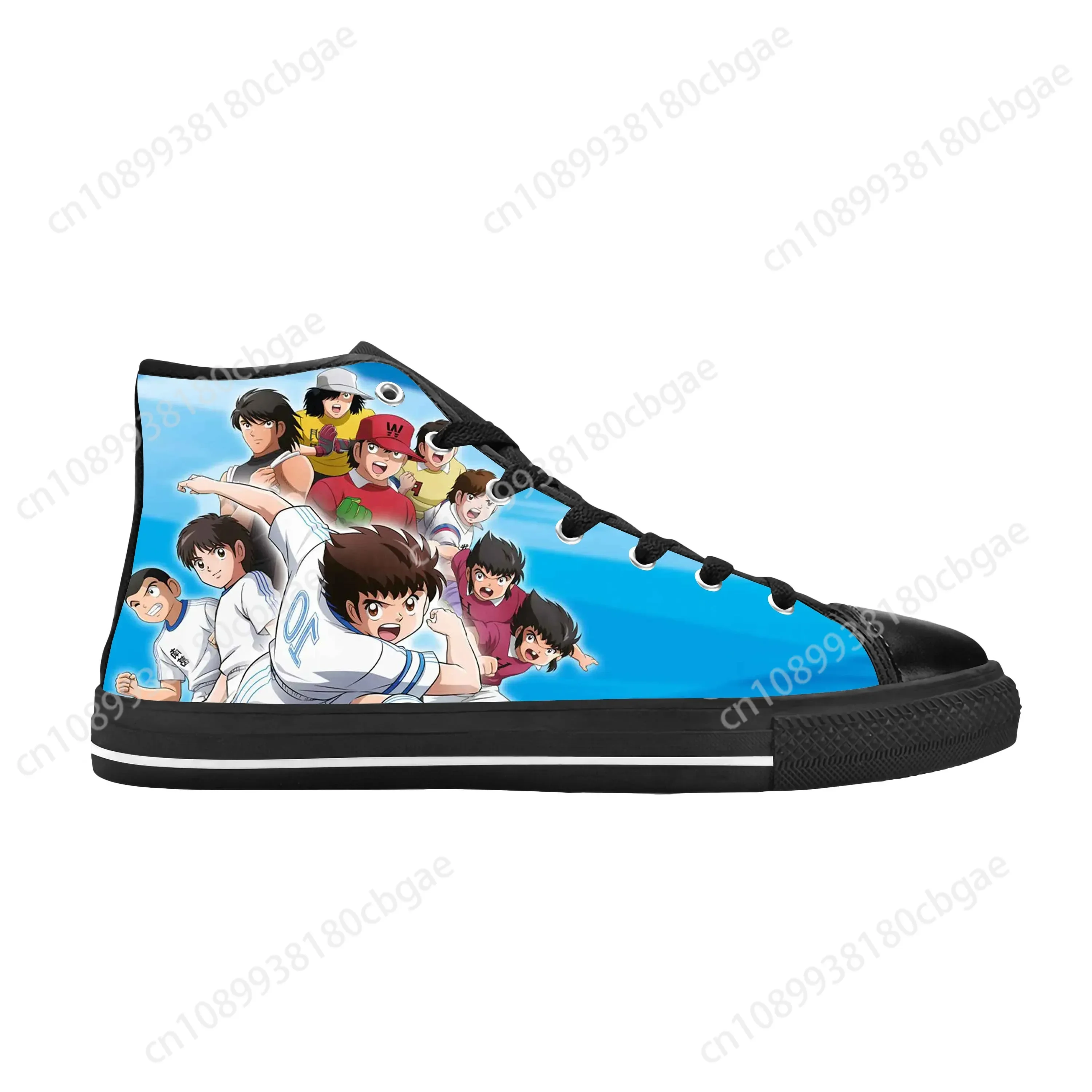 

Anime Manga Cartoon Captain Tsubasa Ozora Tsubasa Casual Cloth Shoes High Top Comfortable Breathable 3D Print Men Women Sneakers