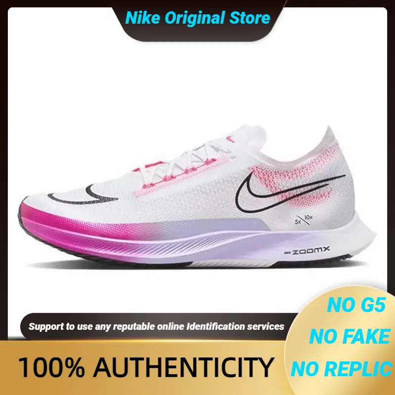 Nike ZoomX Streakfly Running Men Low-top White/pink/black/purple Sneakers shoes DJ6566-104 With Original Box