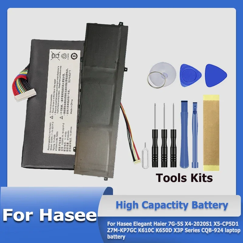 

506485-3S SQU-1309 laptop Battery For Hasee Elegant Haier 7G-5S X4-2020S1 K610C X5-CP5D1 Z7M-KP7GC K650D X3P Series CQB-924