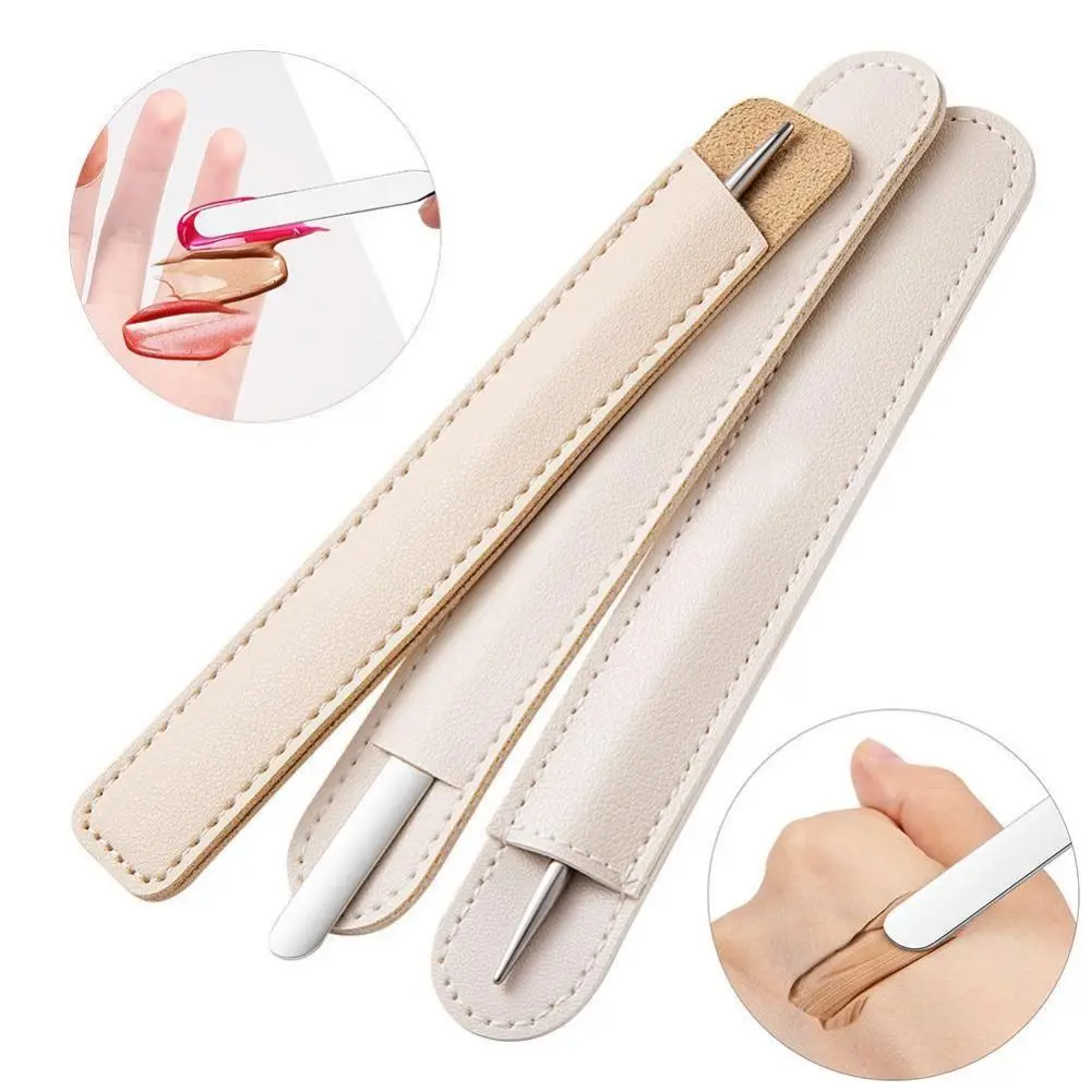 with PU Cover Blending Spatula Rod Make Up Palette Cosmetic Spatula Tool Makeup Spatula Korean Set Makeup Mixing Palettes