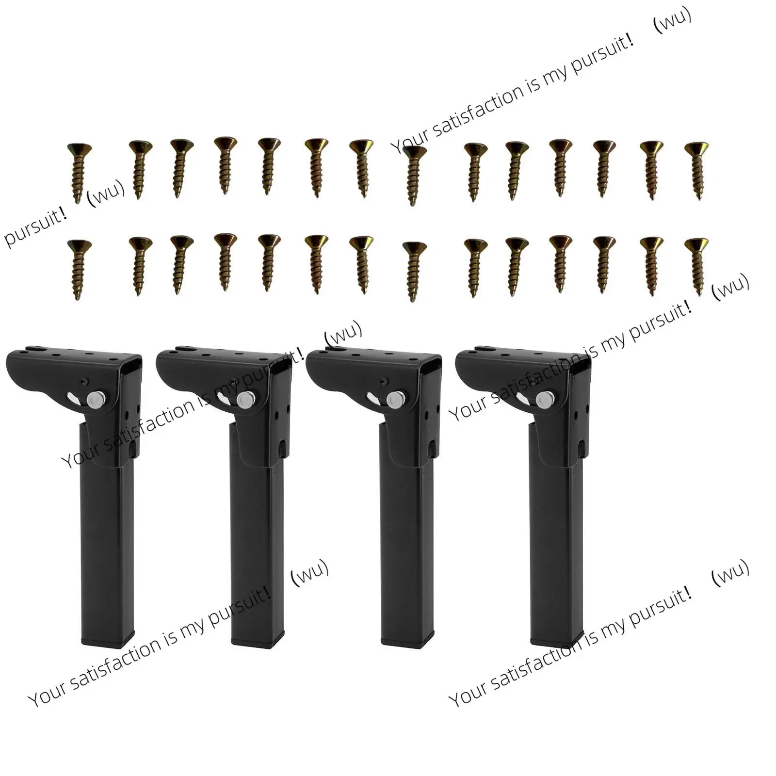 4 foldable table legs, metal material, stable for bedside tables