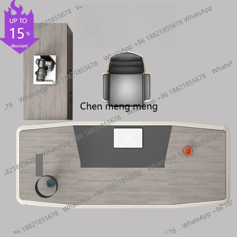 G153 Workstation Large Office Desk Standing Aesthetic Modern Reception L Shaped Table Study Organizer Escritorio Office Furnitur