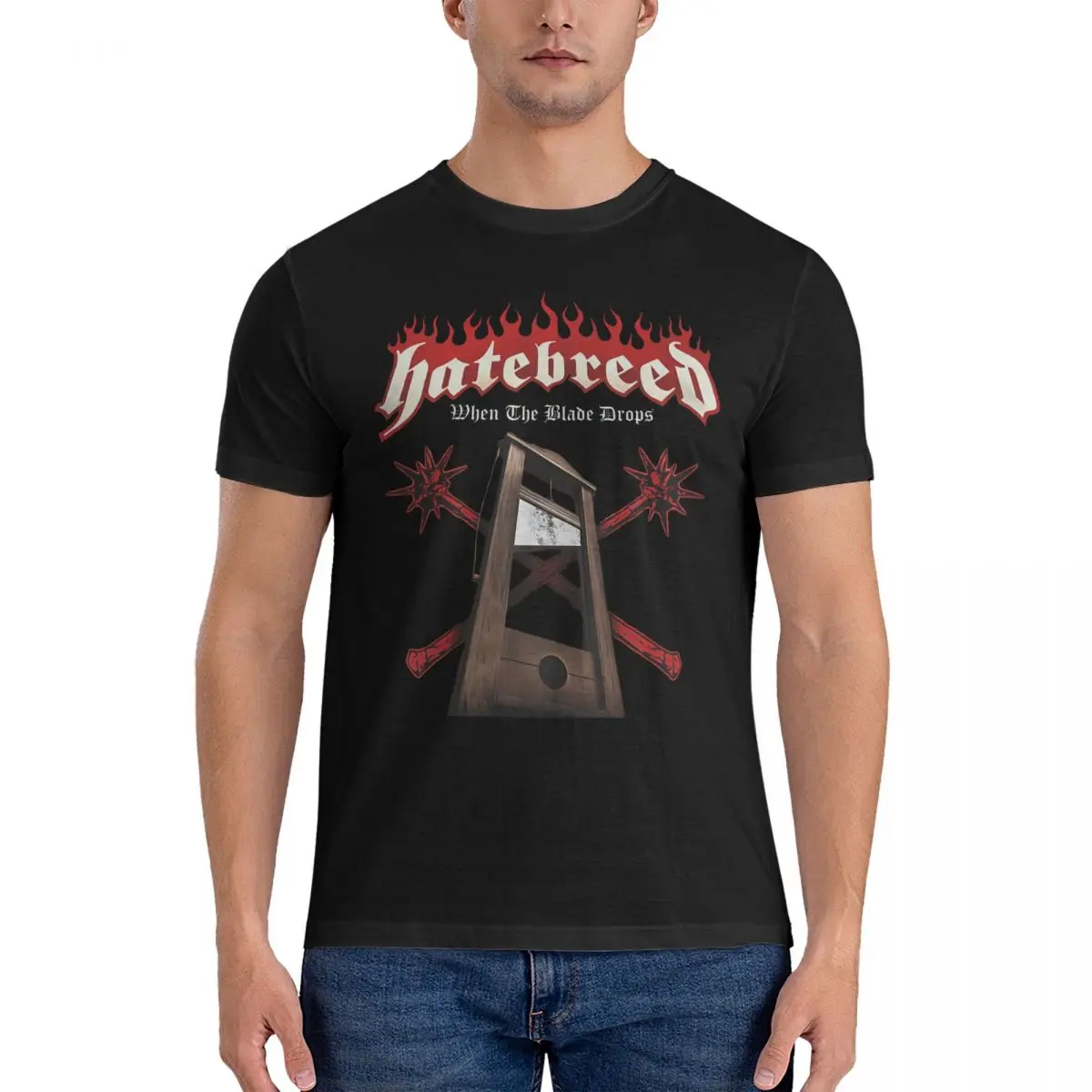 Novelty Fan T-Shirts for Men Crewneck 100% Cotton T Shirts H-Hatebreed Short Sleeve Tees Graphic Tops