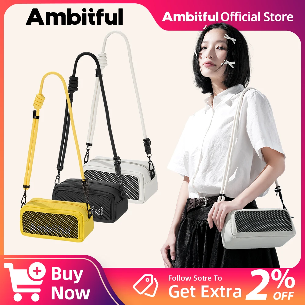 AMBITFUL Neo One N1 حقيبة كروسبودي تحمل حقيبة الجسم للتصوير الفوتوغرافي عدسة الكاميرا مصباح ليد أنبوبي ضوء عصا إكسسوارات مضيئة