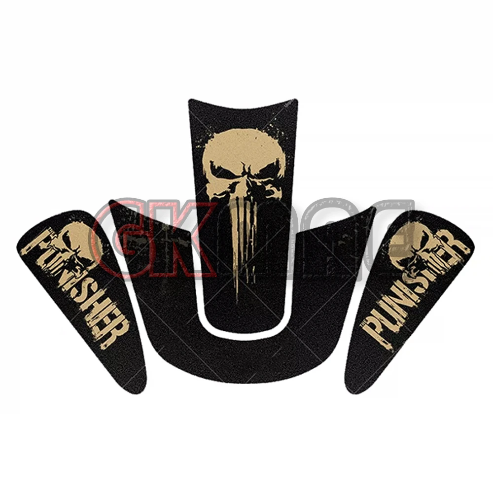 New For QJMotor SRV 400 SRV400 Motorcycle Modified PVC Fuel Tank Sticker Anti-slip Stickers Decorative Fishbone Sticker