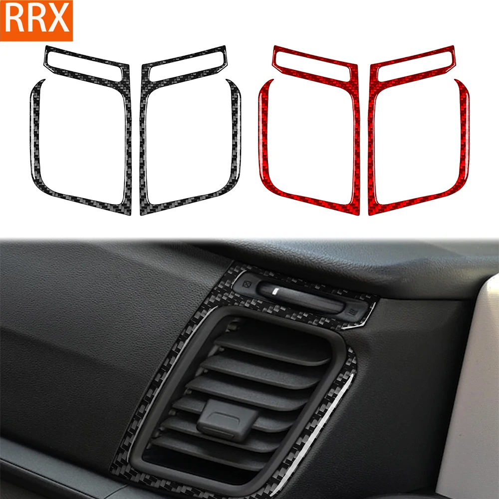 For Ford Transit 350 2024-2025 Real Carbon Fiber Stickers Instrument Air Conditioning Vents Panel Car Accessories decorative