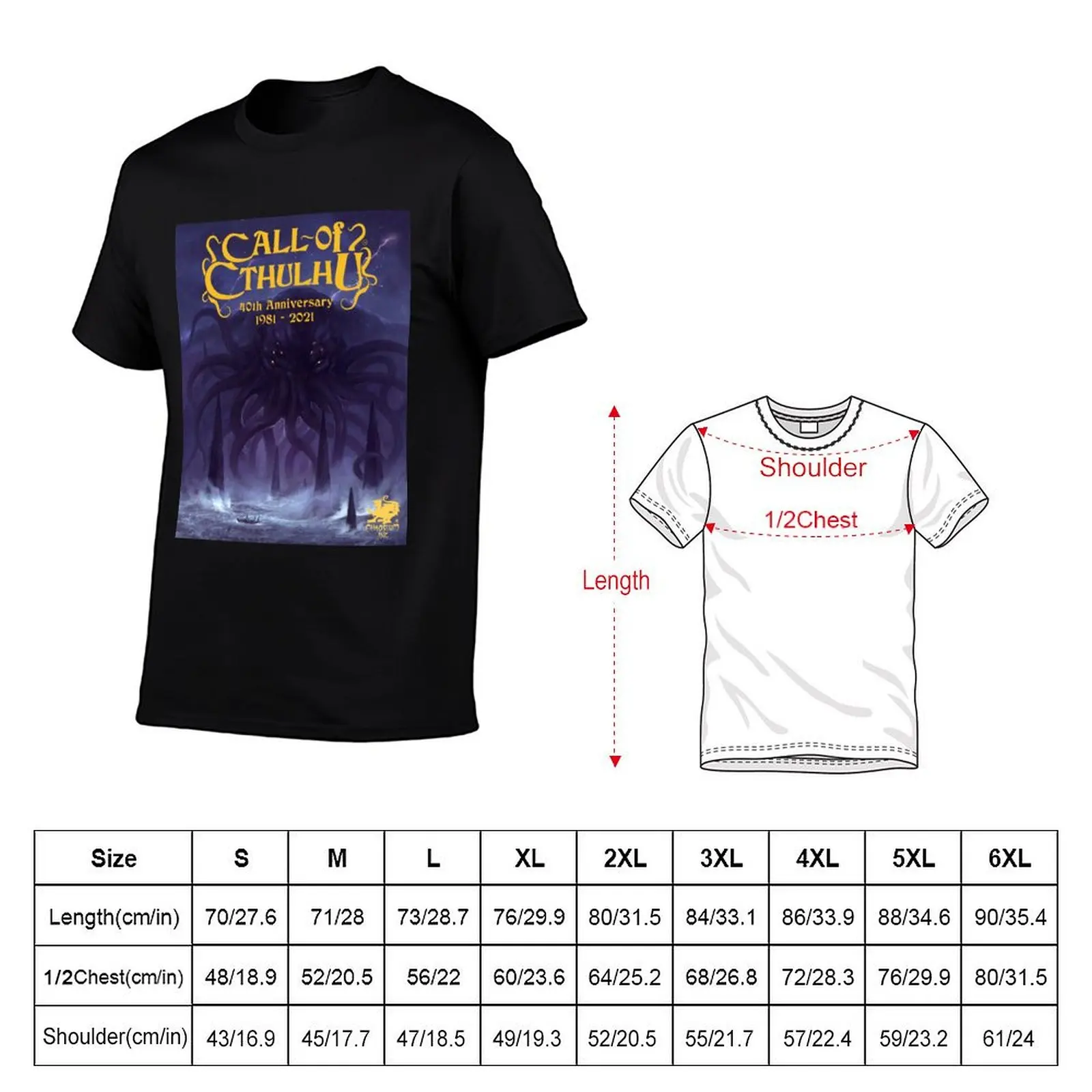 man Anniversary Cthulhu Cover 40th shirt tshirt T-Shirt of Call t anime casual