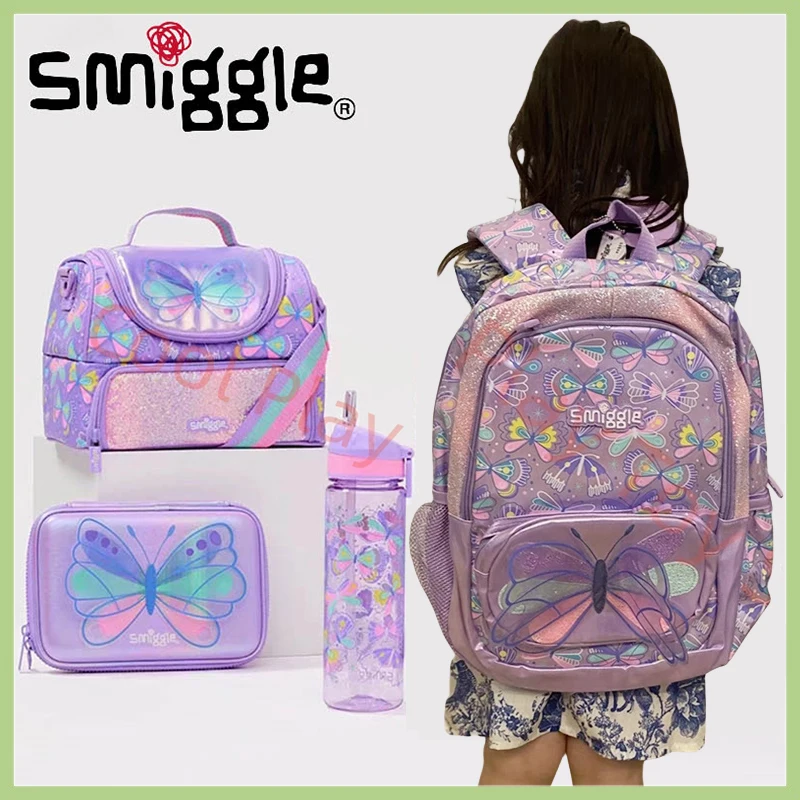 

Genuine Australia Smiggle Backpack Learning Stationery Butterfly Series School Bag Anime Backpack Student Gift Separate Purchase