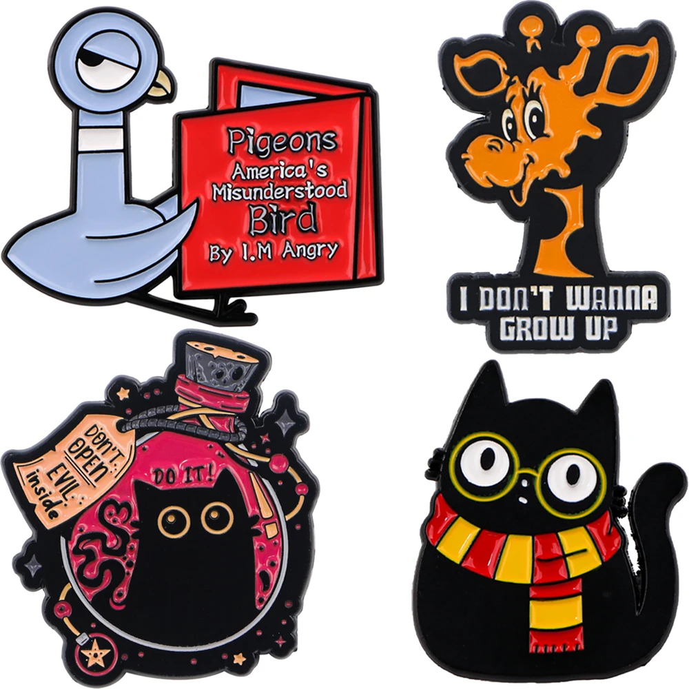 Animal Cartoon Enamel Pins Custom Brooches Lapel Badges Briefcase backpacks Accessories Decoration Jewelry