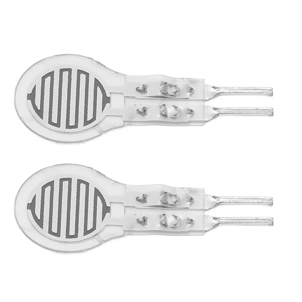 

2 шт., 0-500 г, тонкопленочный датчик давления, гибкий изгиб, высокочувствительный резистивный датчик силы давления