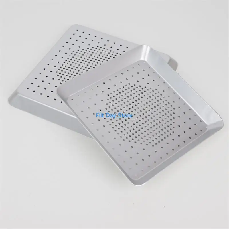 F92C Aluminum Alloy Alloy Pizza Tray Easy Cleaning Square Shaped Baking Sheet with Even Heat Distribution