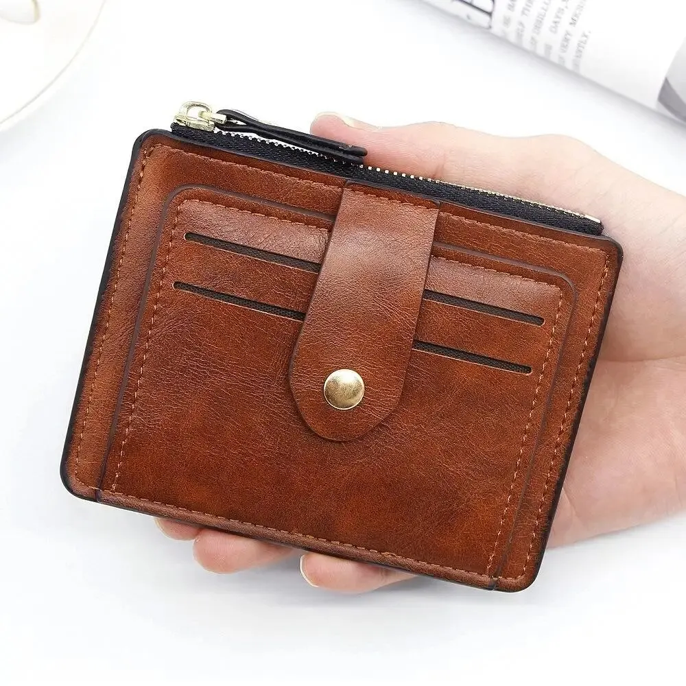 New Fashion Multifunctional PU Leather Ultra-thin Card Holder For Women,Lady Korean Version Bank Card Case Coin Purse