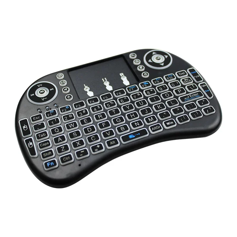 3 Color Backlit I8 Mini Portable Wireless Keyboard 2.4GHz With Remote Control For Android TV Box Laptop