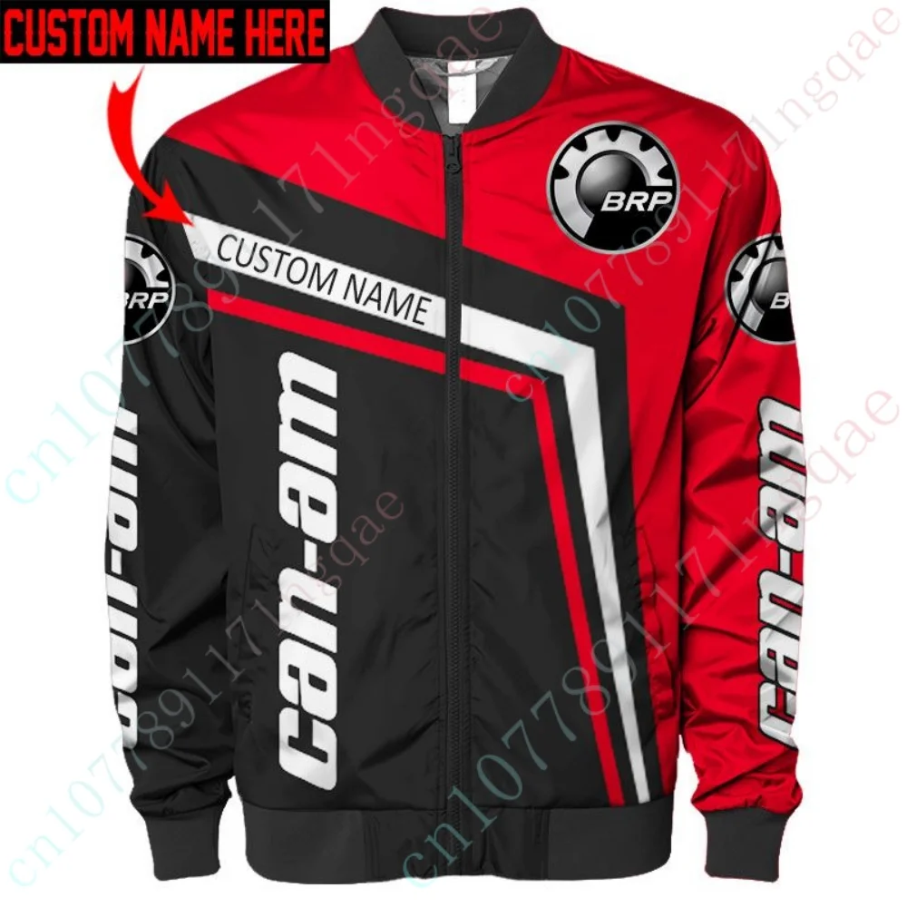 

New Can-am Jackets For Men's Clothing Harajuku Bomber Jacket Lightweight Baseball Uniform Hip Hop Windbreaker High Quality Coat