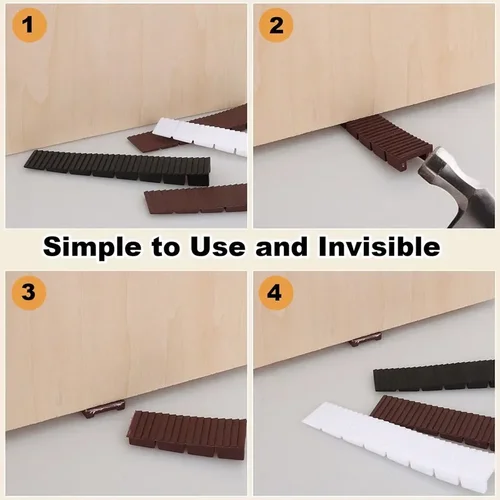 Imagen 2 del producto Cuñas niveladoras de muebles, cuñas de plástico multiusos, niveladores compuestos para nivelar mesa, armario, puertas y ventanas, 5/10/12 Uds.