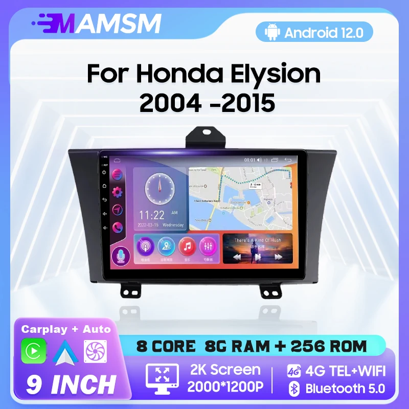 

MAMSM Android 13 Car Radio For Honda Elysion 2004 2005- 2015 Multimedia Video Player GPS 4G Carplay Autoradio Head Unit Stereo