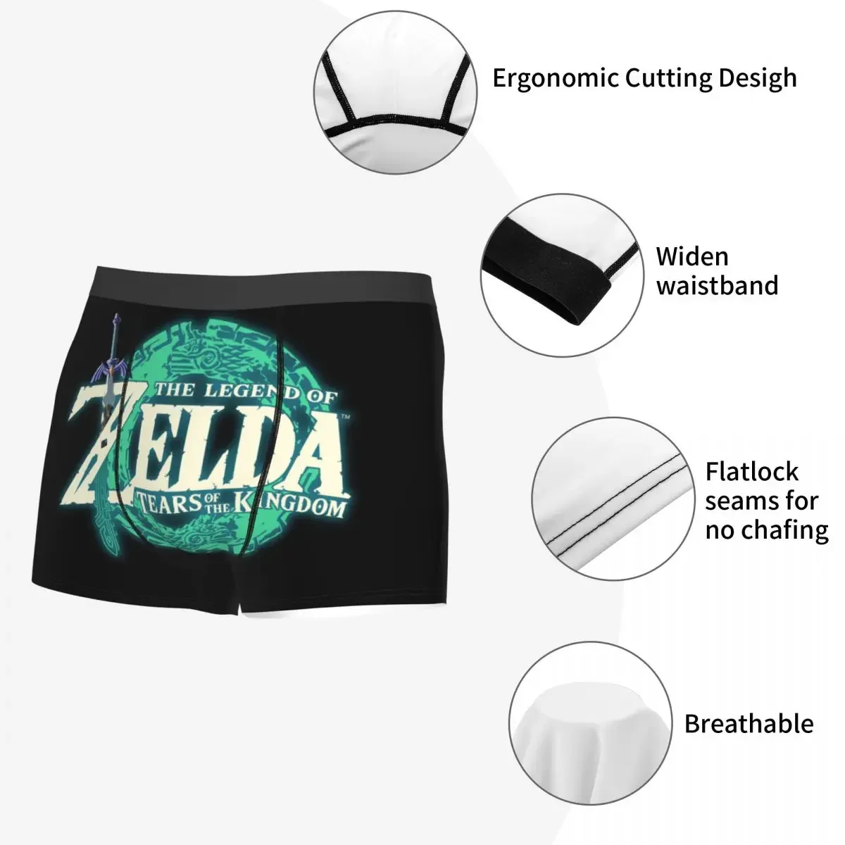 Custom The Legend Of Zeldas boxer celana dalam pendek pria celana dalam Keren