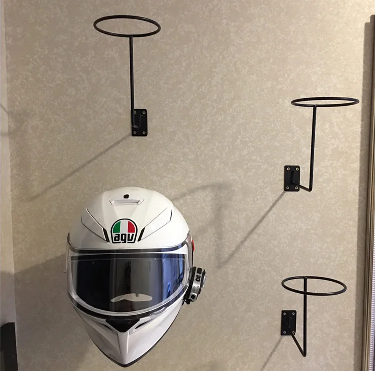 Motorcycle helmet display frame, helmet upper wall, male and female helmet storage rack, wall hanging reinforcement