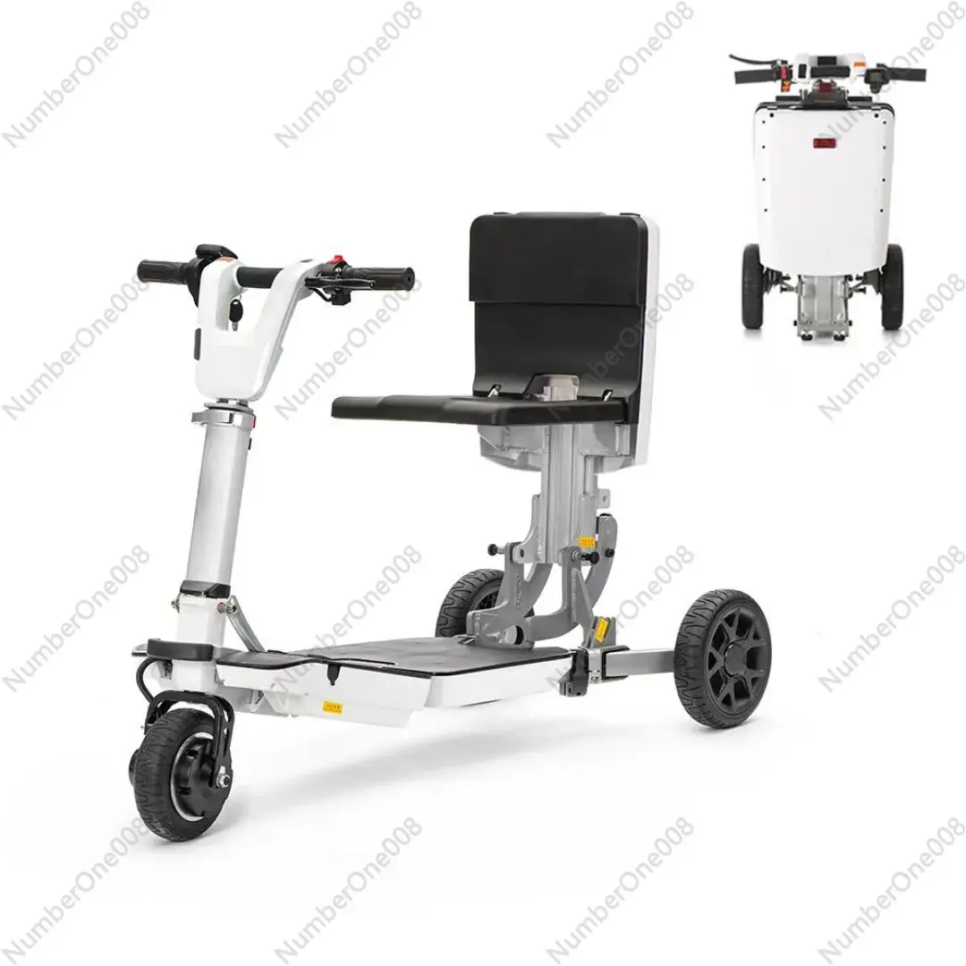 

Can fly ultra-light aluminum alloy electric tricycle for the elderly travel foldable lithium battery scooter