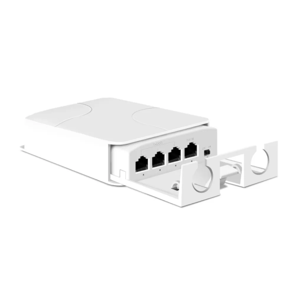 

4 Port PoE Extender Gigabit Industrial Network Switch Repeater Waterproof 100/1000Mbps PoE Repeater Outdoor