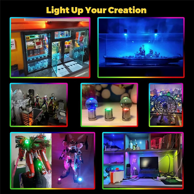 

A38Q-20 Pack Small Spotlight Battery Operated LED Lights, LED Wireless Miniature Spot Light For Jewelry Showcase Display