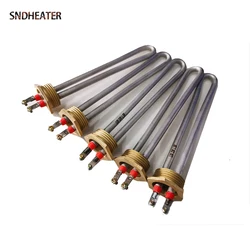 SNDHEATER DN25 G1 Thread Electric Resistance Heating Element 110V/220V Water Shortage Dispenser Boiling Heater 700W/1000W/1500W